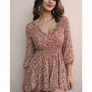 Sundry for Evereve Floral Mini Dress